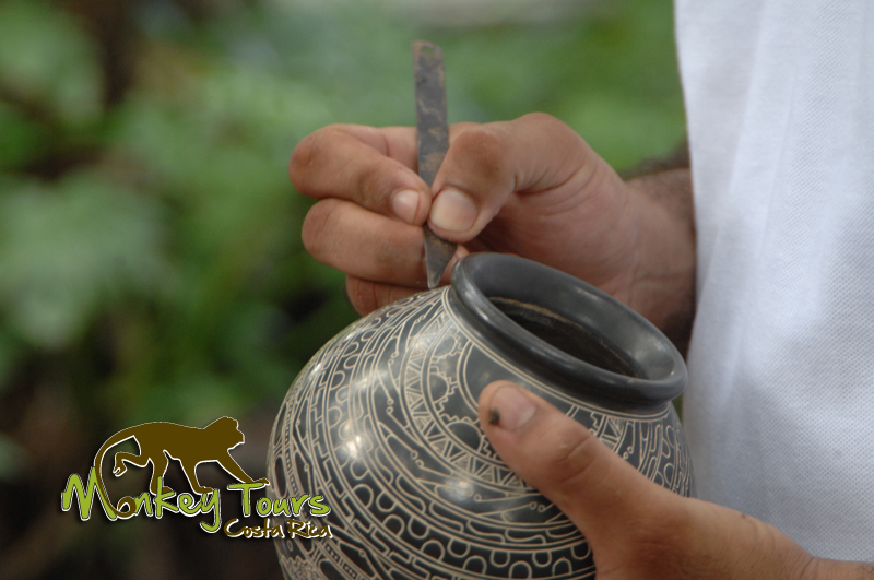 Learn about the pottery creations with Costa Rica Monkey Tours